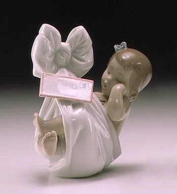 Heaven's Gift With Card (girl) by Lladro