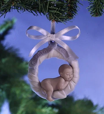 Baby's First Christmas 2000 Ornament by Lladro — Porcelain Figurine