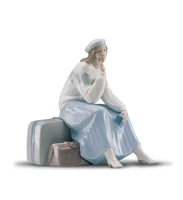 Pensive Traveller 2000-01 by Lladro — Porcelain Figurine