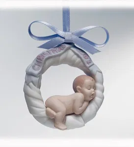 Lladro - Baby's First Christmas 2002 Ornament