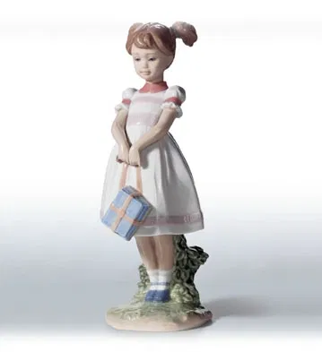 Little School Girl by Lladro — Porcelain Figurine