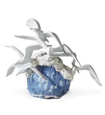 Seagulls In Flight by Lladro — Porcelain Figurine