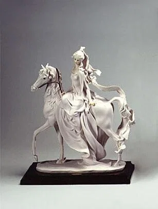 Lady On Horse by Giuseppe Armani — Sculpture