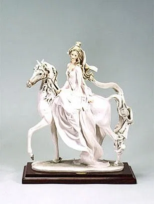 Lady On Horse by Giuseppe Armani
