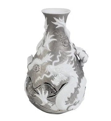 Bud V.dragons-Platinum Back. (re-Deco) by Lladro — Porcelain Figurine