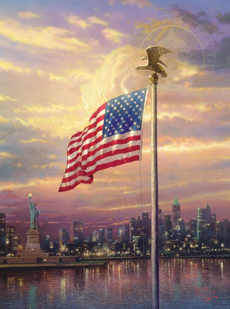 The Light of Freedom by Thomas Kinkade — Giclee On Canvas