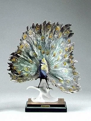 Peacock by Giuseppe Armani — Sculpture