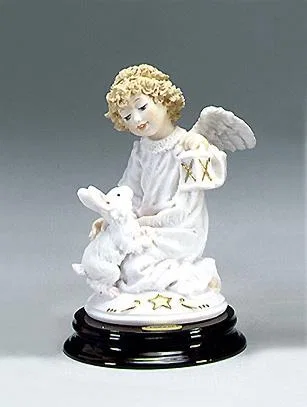 Cherub with Little Rabbit by Giuseppe Armani — Sculpture