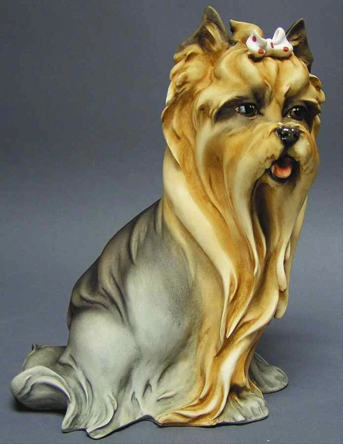 Sitting Yorkie by Giuseppe Armani — Sculpture