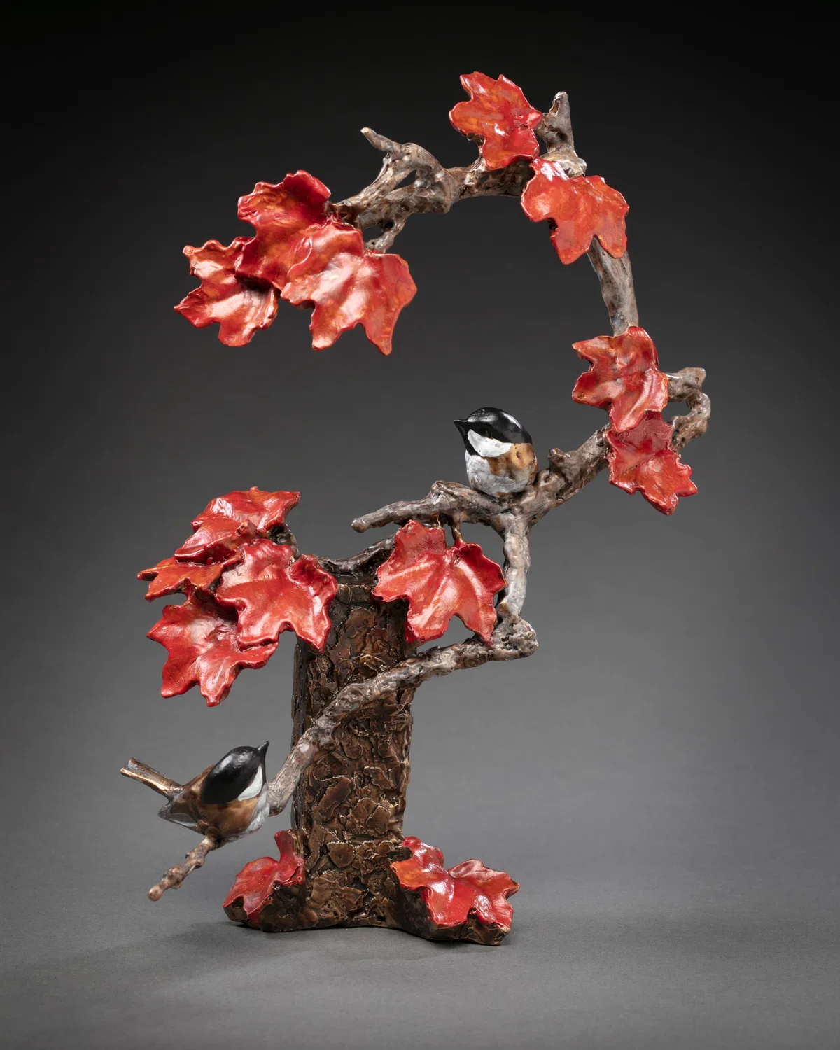 Autumn's Embrace by Mark Hopkins — Bronze Sculpture