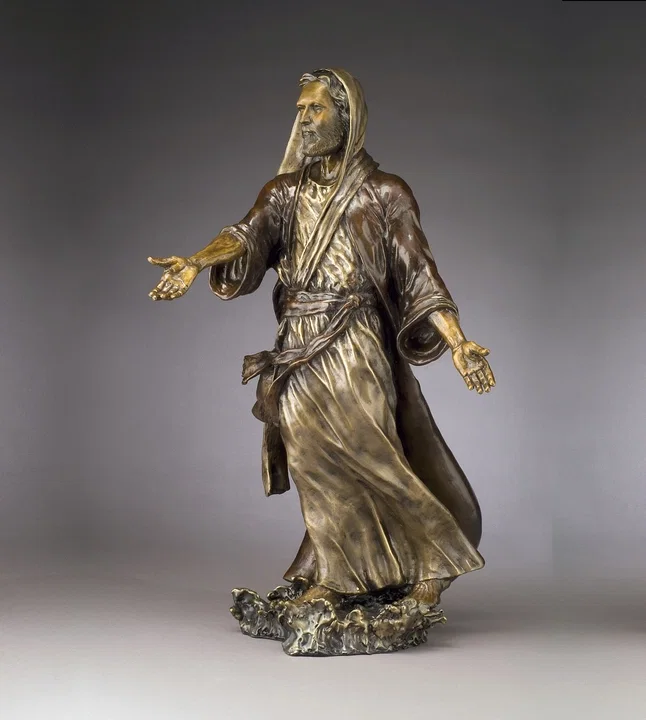 Be Not Afraid (Small) by Mark Hopkins — Bronze Sculpture