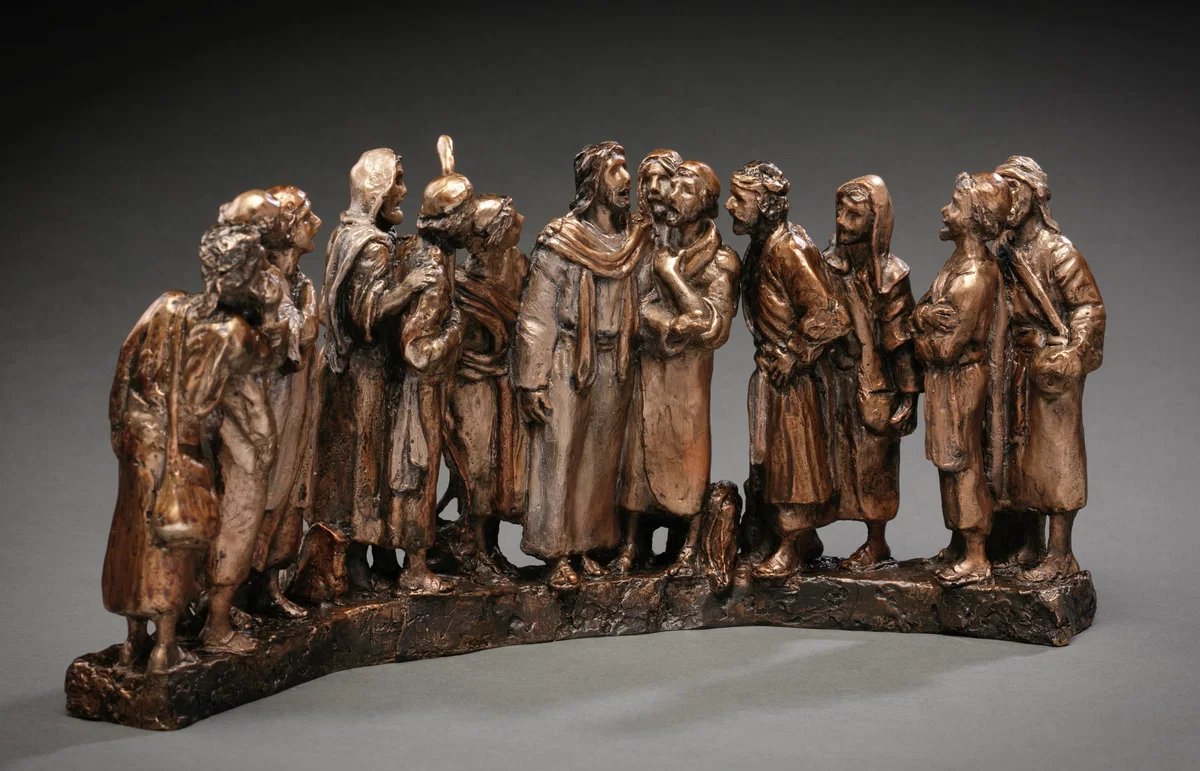 He Chose Twelve by Mark Hopkins — Bronze Sculpture