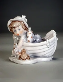 LITTLE FISHER BOY by Giuseppe Armani — Sculpture