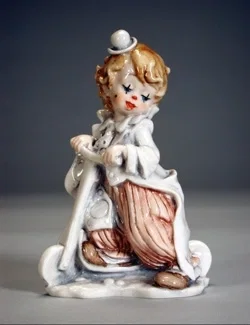 CLOWN WITH SCOOTER by Giuseppe Armani — Sculpture