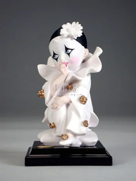 Pierrot Sucking Finger by Giuseppe Armani
