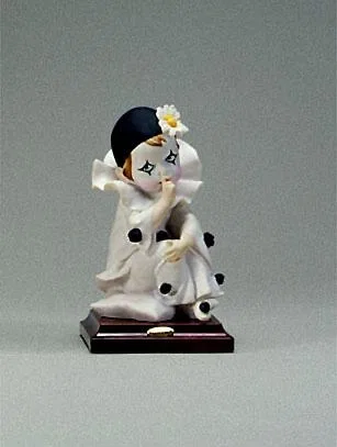 Pierrot Sucking Finger by Giuseppe Armani — Sculpture