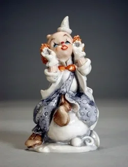 CLOWN ON BALL by Giuseppe Armani — Sculpture