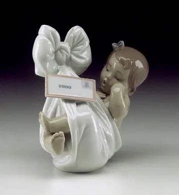 Heaven's Gift (girl-2000 Card) by Lladro — Porcelain Figurine