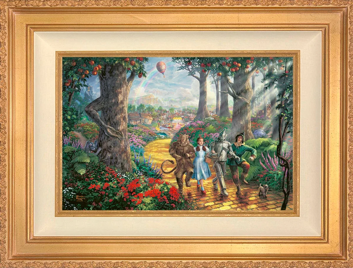 Follow The YELLOW BRICK ROAD® Wall Art by Thomas Kinkade Studios by Thomas Kinkade Studios — Giclee On Canvas