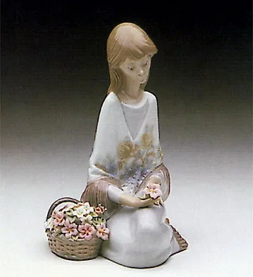 Flower Song 1988-89 Society Piece 1988 by Lladro — Porcelain Figurine