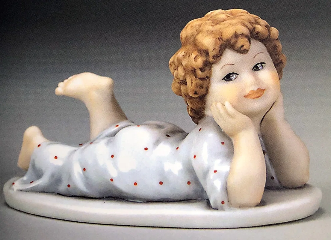 BOY LAYING ON HIS ELBOWS by Giuseppe Armani — Sculpture