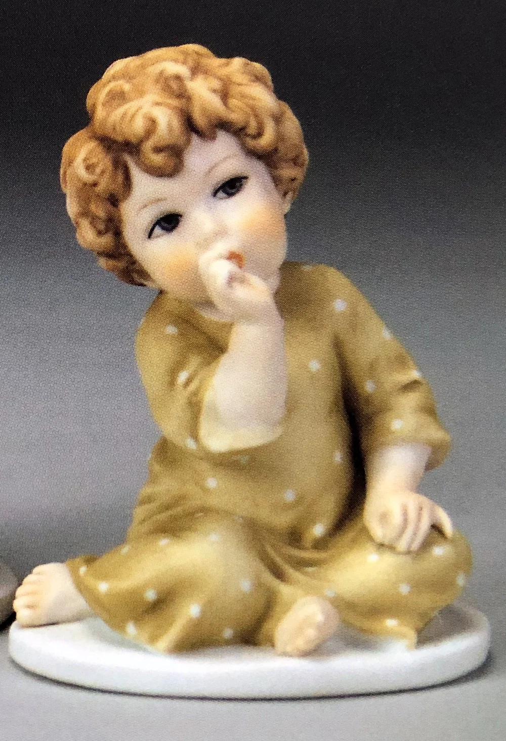 BOY SUCKING THUMB by Giuseppe Armani — Sculpture