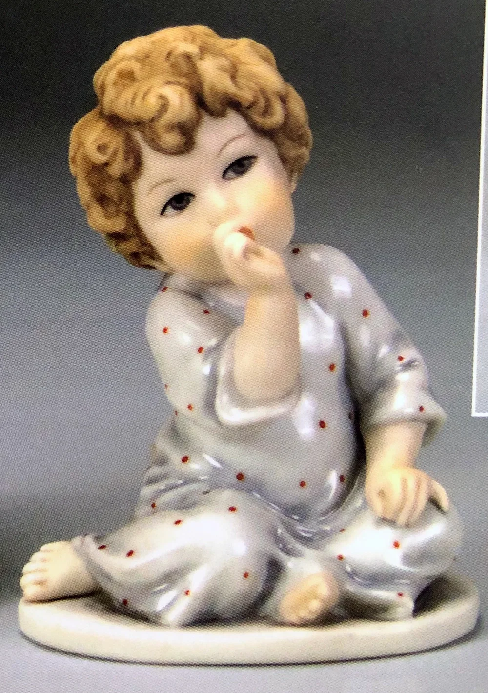 BOY SUCKING THUMB by Giuseppe Armani — Sculpture