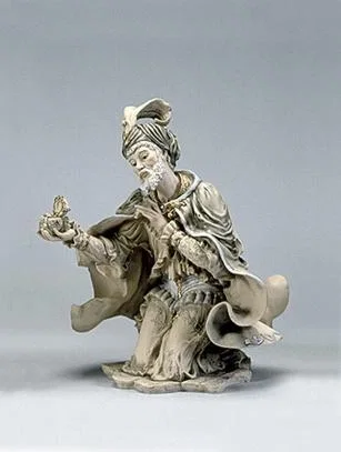 Nativity Set King (gold) by Giuseppe Armani — Sculpture