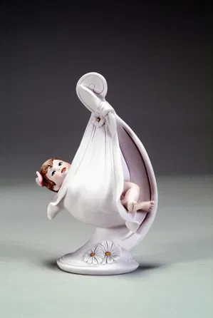 【未使用 希少】Giuseppe Armani 「バンビ」 フィギュリン Baby and Flower Set by Giuseppe Armani | Elegant Porcelain