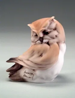 Small Owl by Giuseppe Armani — Sculpture