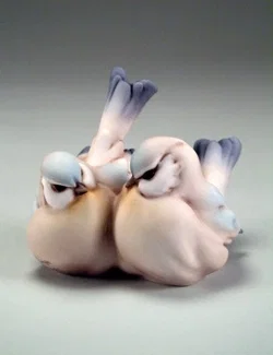 Two Tomtits by Giuseppe Armani — Sculpture
