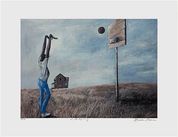 In The Beginning Signed And Numbered Limited Edition by Ernie Barnes — Lithograph
