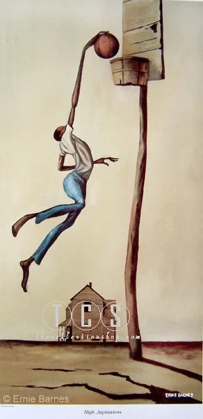 High Aspirations-Unsigned by Ernie Barnes — Lithograph