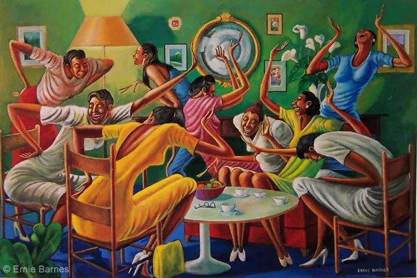 Ernie Barnes - Room Ful'a Sistahs-Unsigned