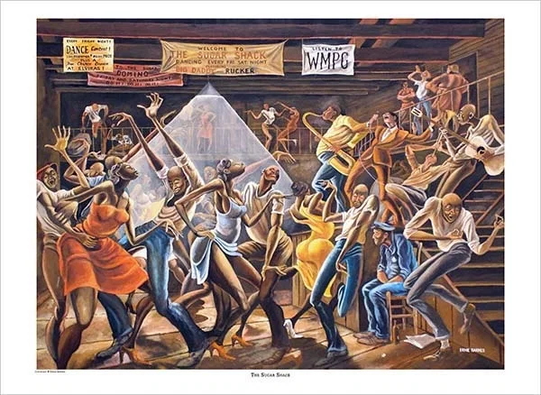 Sugar Shack by Ernie Barnes