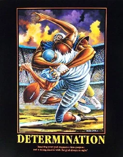 Determination-Unsigned by Ernie Barnes — Lithograph