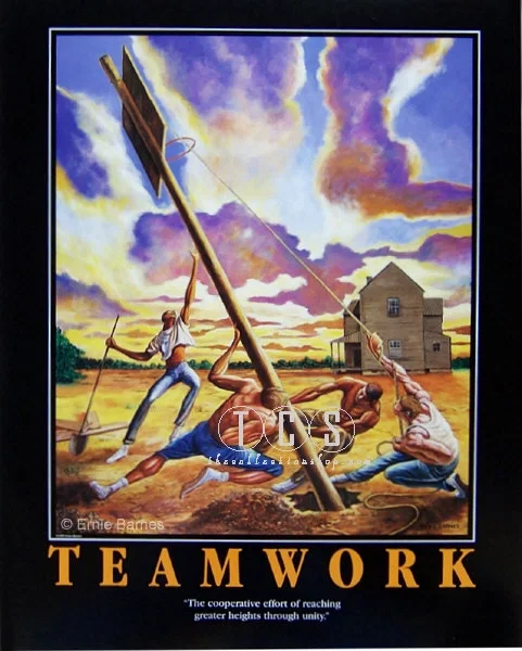 Teamwork-Signed by Ernie Barnes