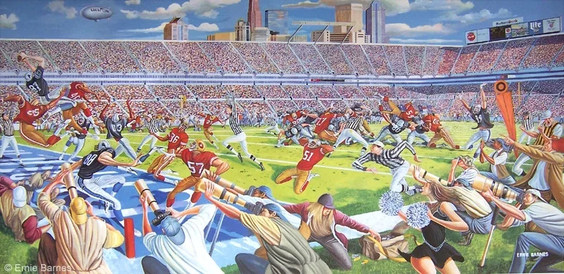 Victory In Overtime by Ernie Barnes — Lithograph