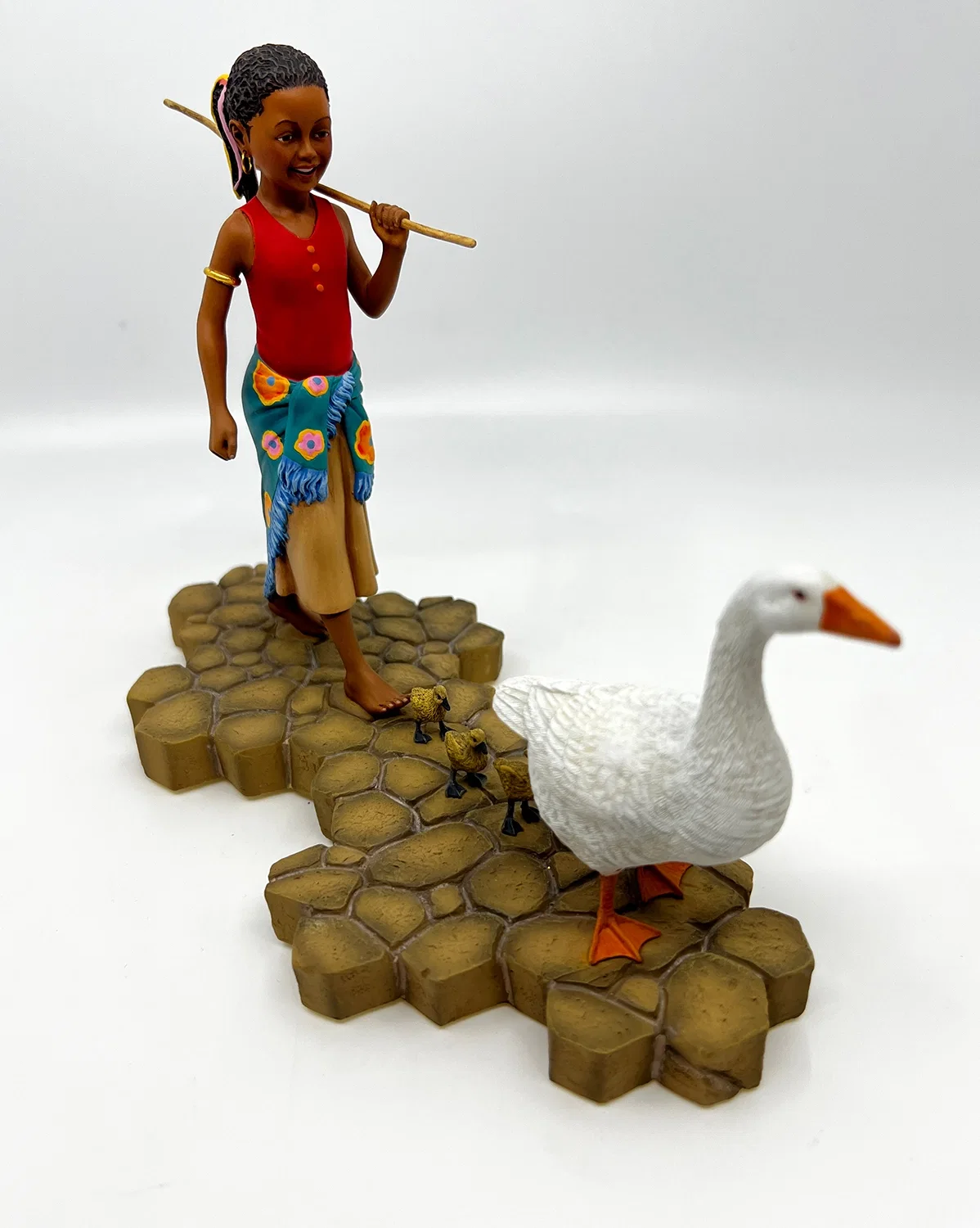 Gertie With Geese by Ebony Visions