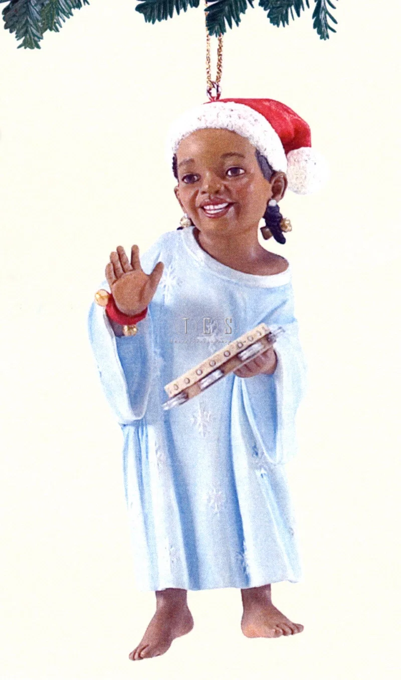 Tami Tambourine Ornament by Ebony Visions