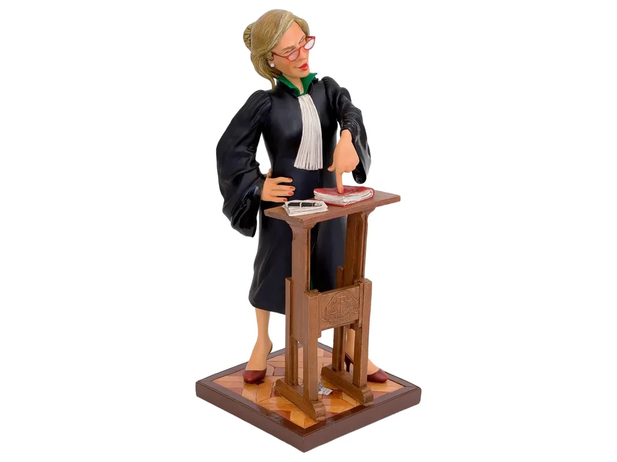 Lady Lawyer L'avocate by Guillermo Forchino — Comical Art Sculpture