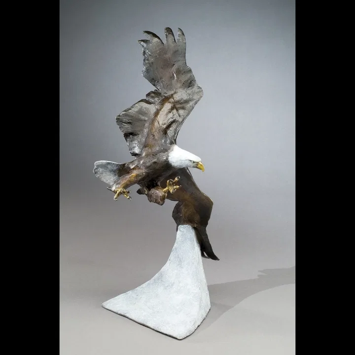 Above The Clouds by Mark Hopkins — Bronze Sculpture