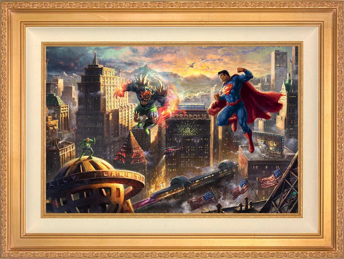 Superman™ - Man of Steel Wall Art by Thomas Kinkade Studios by Thomas Kinkade Studios — Giclee On Canvas