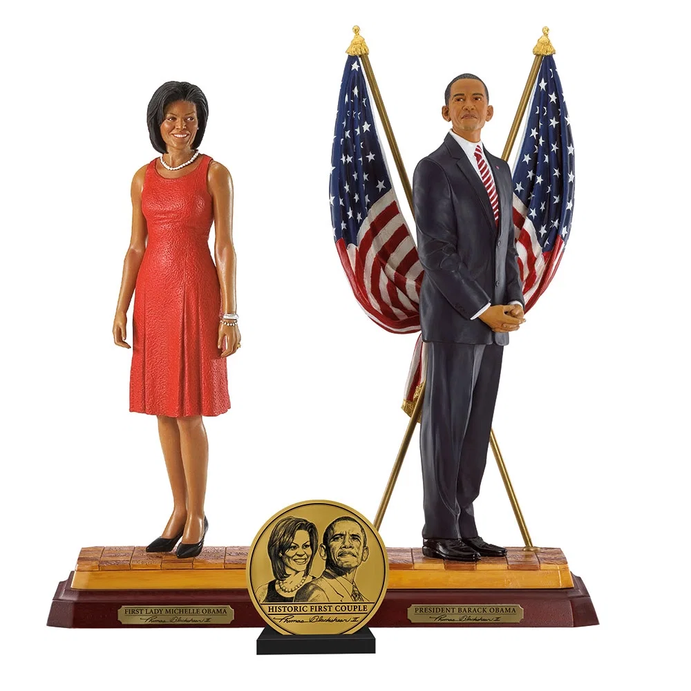 Barack Obama Artist Proof And First Lady Michelle Obama Artist Proof Set Hand Signed by Ebony Visions