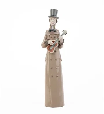 Musician with Guitar by Lladro — Porcelain Figurine