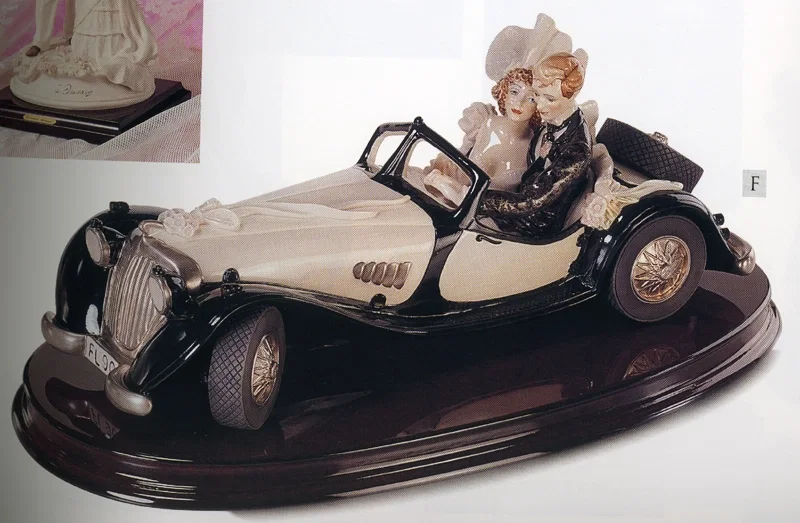 Just Married Wedding On Wheels by Giuseppe Armani — Sculpture
