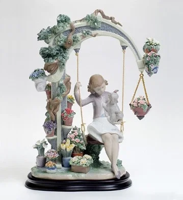 SWING INTO SPRING by Lladro — Porcelain Figurine