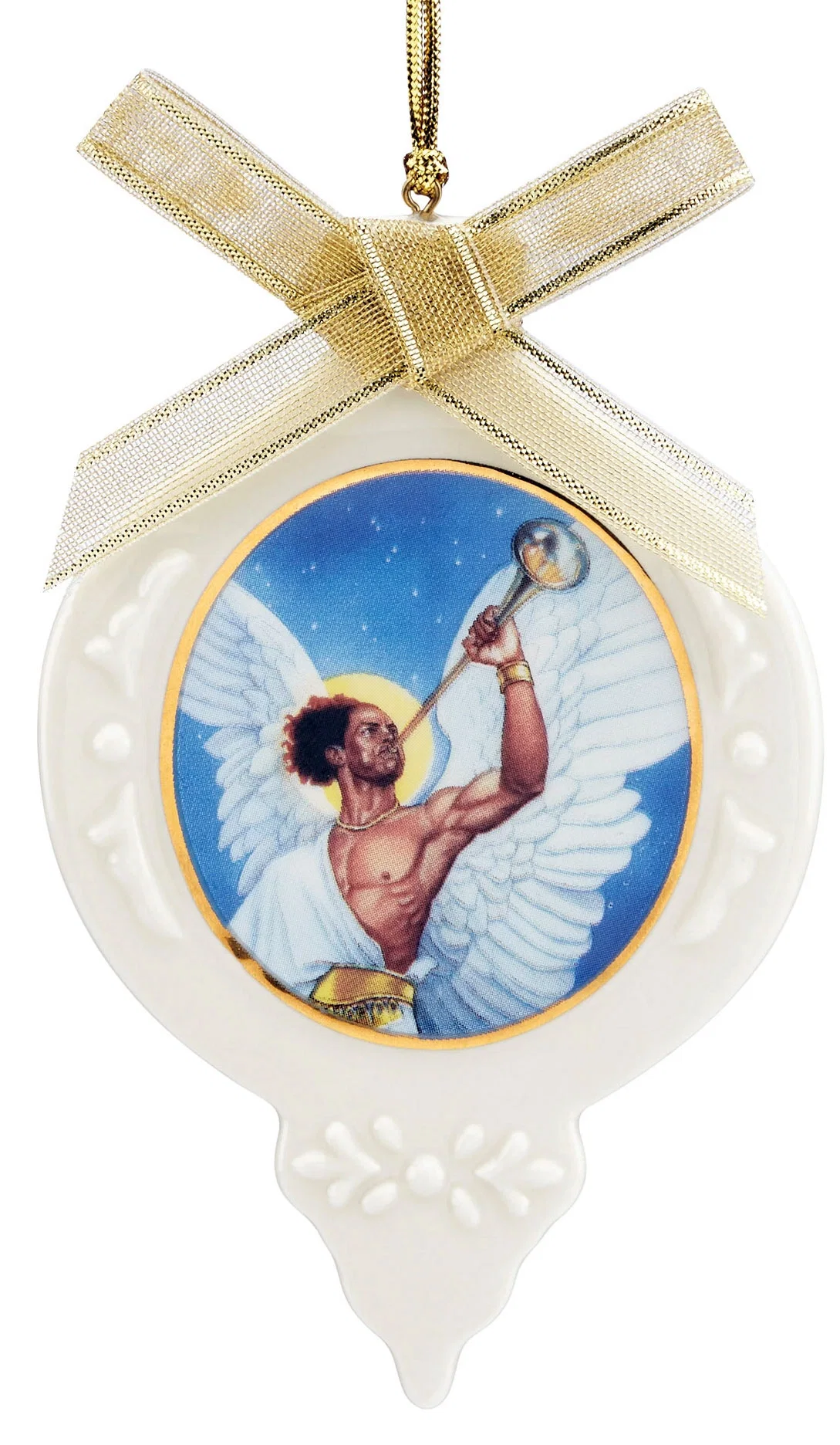 The Angel Gabriel Ornament by Ebony Visions