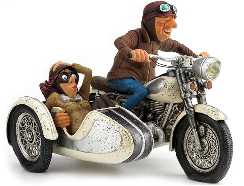 Sidecar Tour by Guillermo Forchino — Comical Art Sculpture