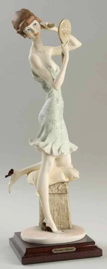 Beauty At The Mirror by Giuseppe Armani — Sculpture